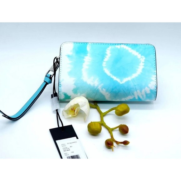 Marc Jacobs THE Snapshot Compact Wallet Blue Multi New GL02304246 - Picture 9 of 16